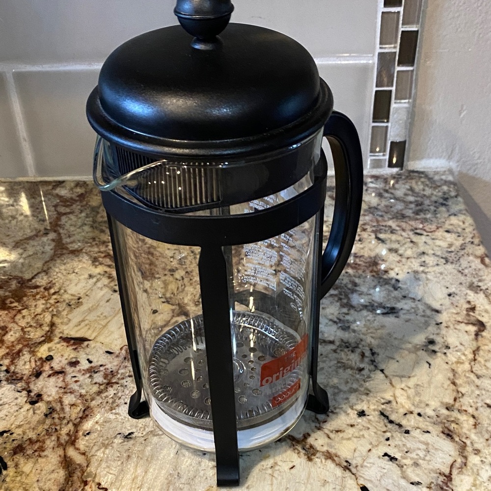 Bodum Black French Press Coffee Maker - Clear Glass - Picture 4 of 4